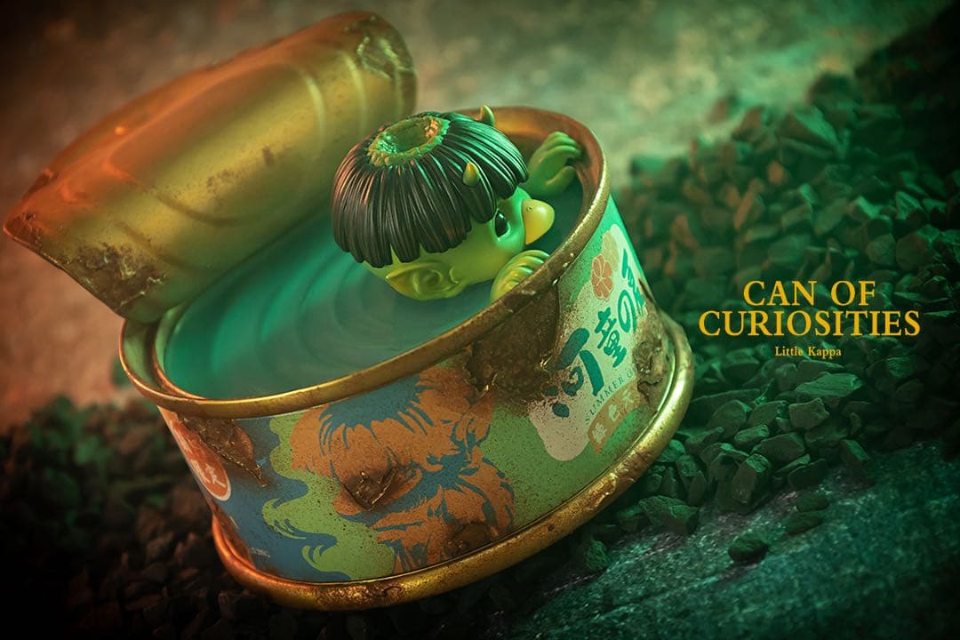 好奇心の缶詰　河童　フィギュア　スタチュー　アートトイ　蓄光　399限定　正規品