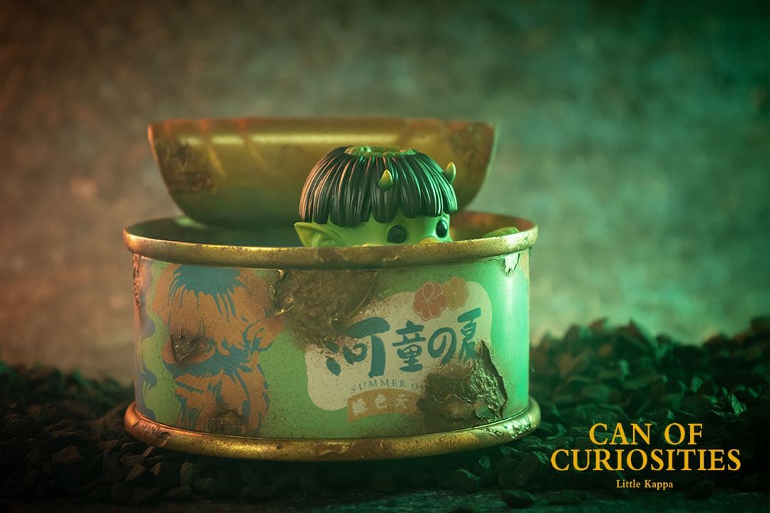 好奇心の缶詰　河童　フィギュア　スタチュー　アートトイ　蓄光　399限定　正規品