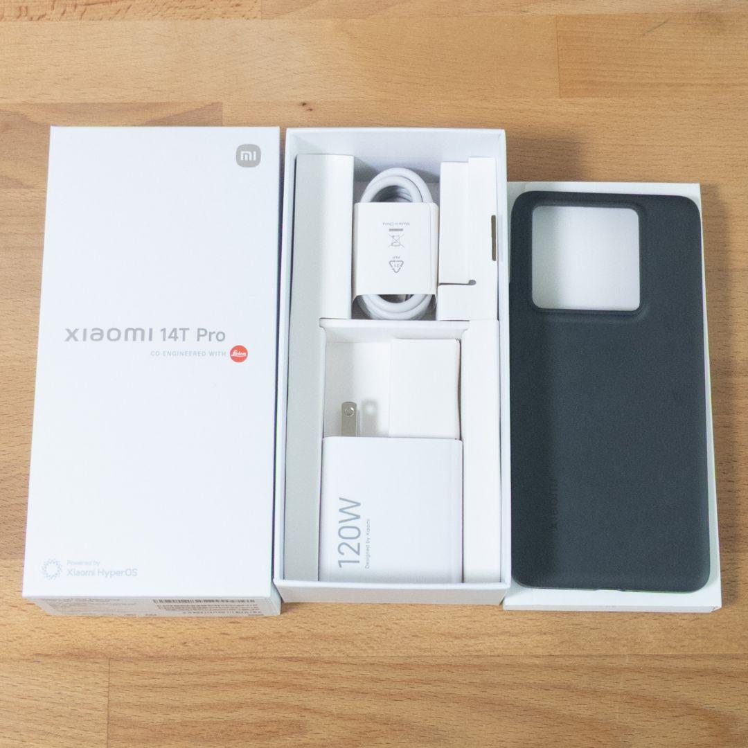 【新品同様】Xiaomi 14T Pro スマホ 新品120W充電器付き