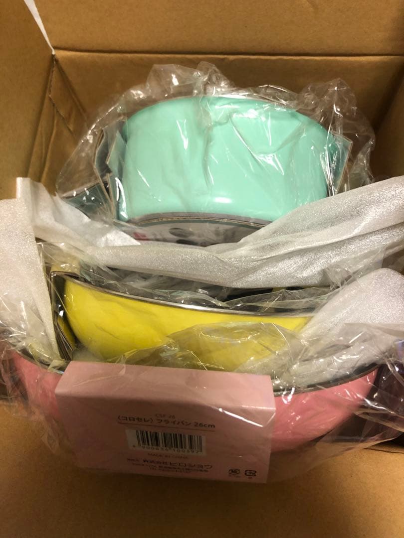 【新品】 コロセレ　フライパン•ガラス蓋•ハンドル　5点セット