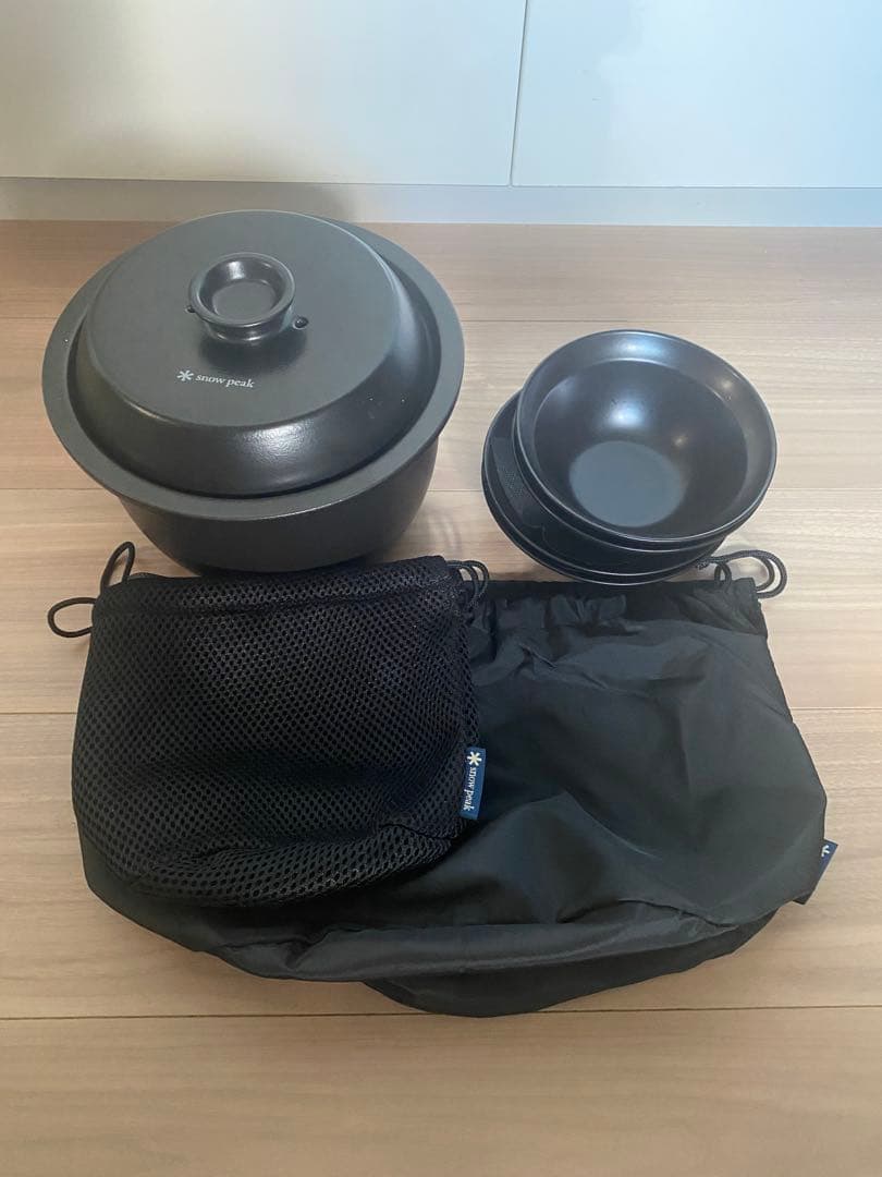 値下げ　スノーピーク 土鍋膳　ケース付き