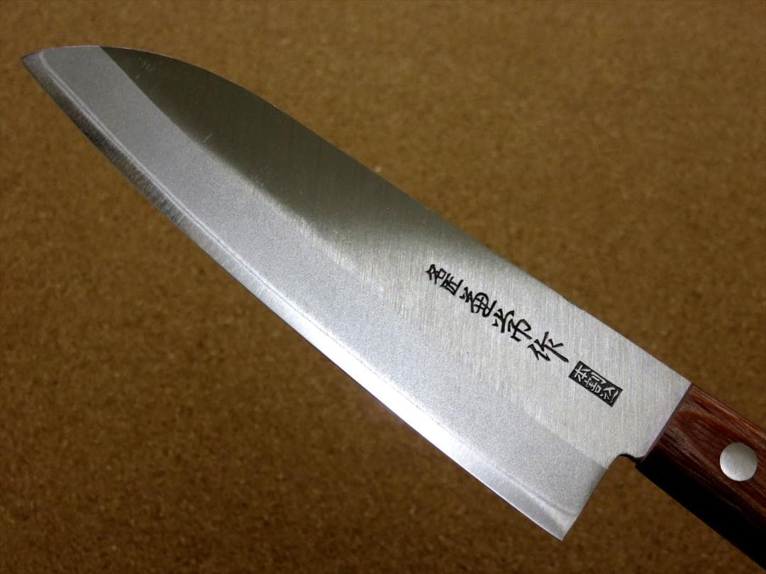 関の刃物 小三徳包丁 140mm 名匠 兼常作 本割込 武生 白紙2号 両刃包丁