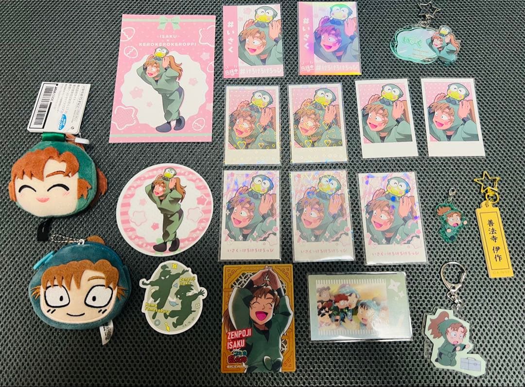 忍たま乱太郎　善法寺伊作セット　推しパシャ　キーホルダー　おしのびチャーム