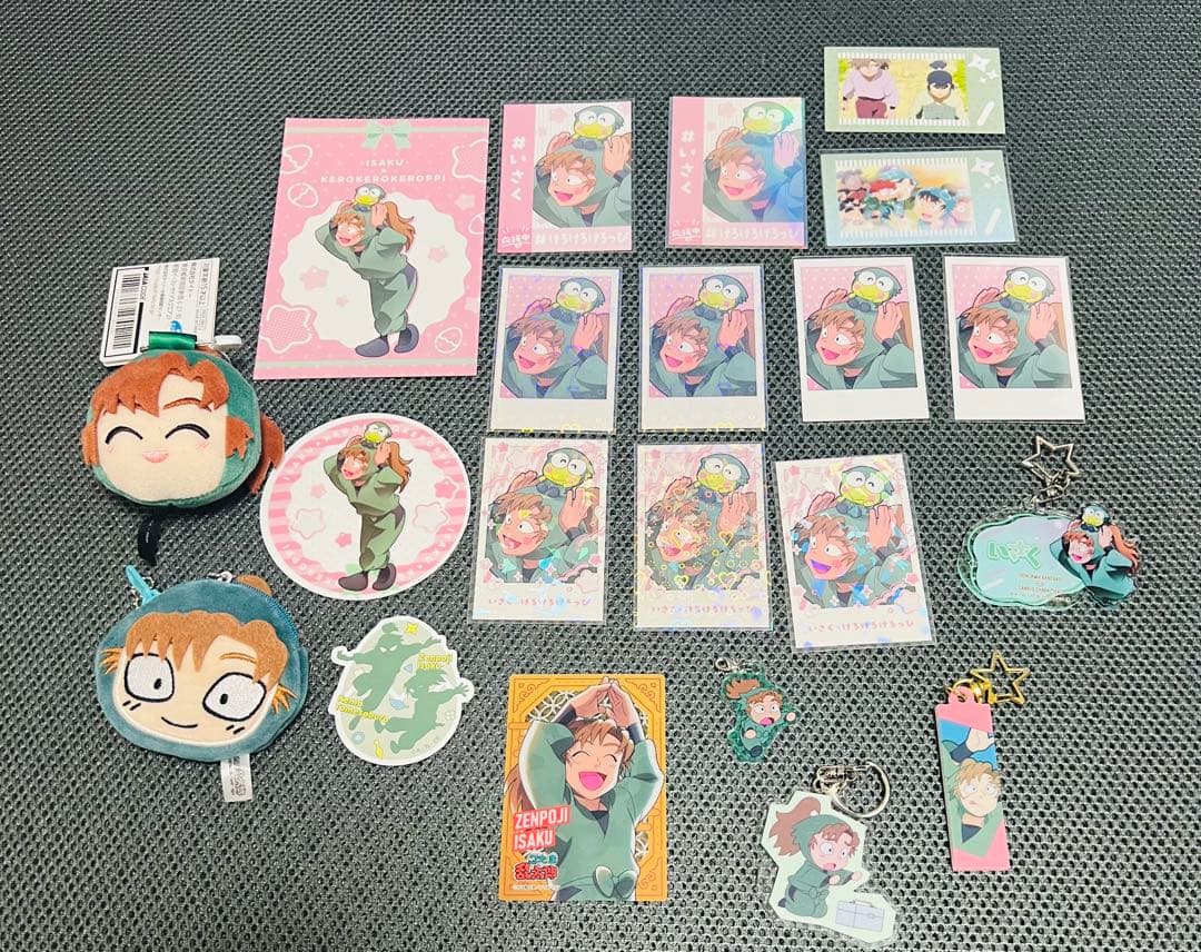 忍たま乱太郎　善法寺伊作セット　推しパシャ　キーホルダー　おしのびチャーム