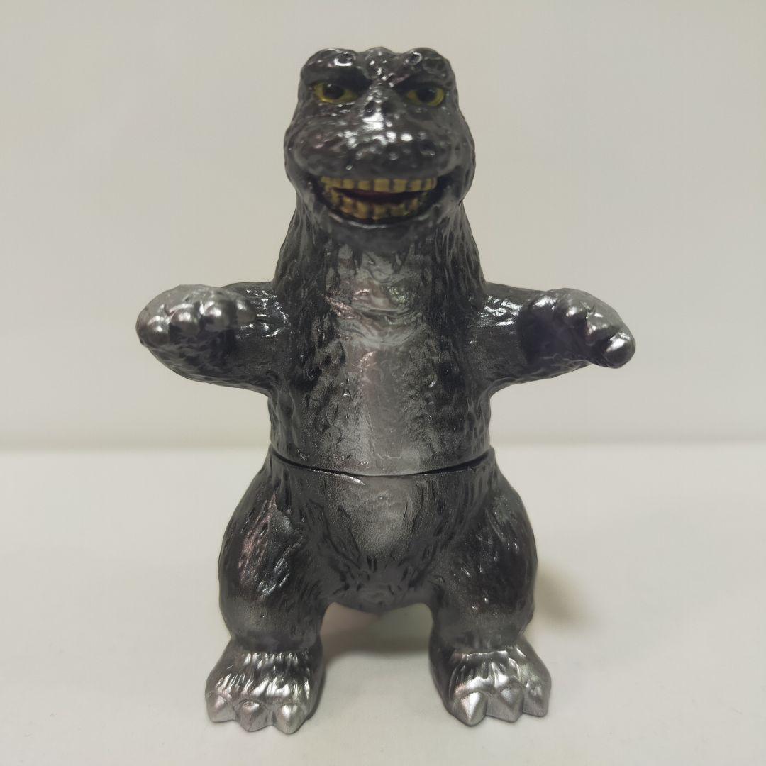 キャラクティックス ゴジラ ミニサイズ ブラックxシルバー ソフビ