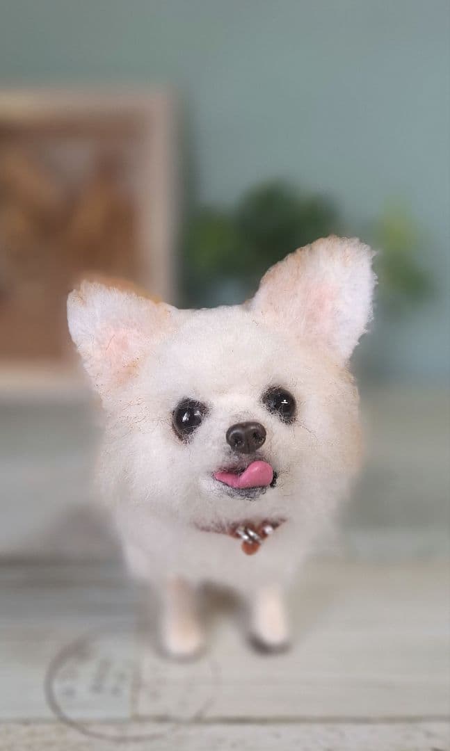 羊毛フェルト　ちわわ