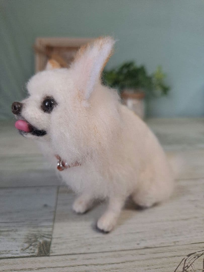 羊毛フェルト　ちわわ