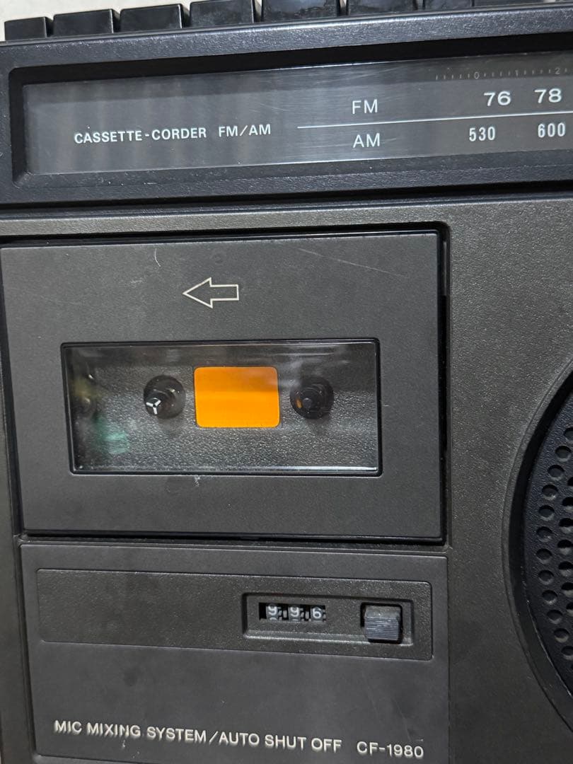 【ジャンク】SONY モノラルラジカセ　CF-1980