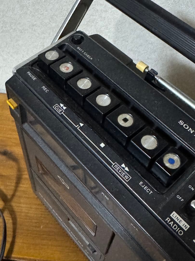 【ジャンク】SONY モノラルラジカセ　CF-1980