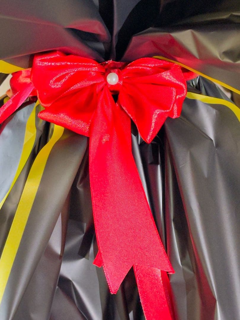 グリッター赤バラの花束