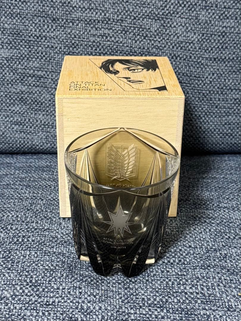 進撃の巨人展FINAL 調査兵団 江戸切子 グラス