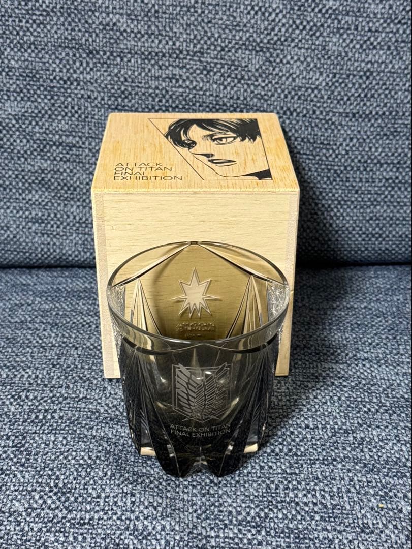 進撃の巨人展FINAL 調査兵団 江戸切子 グラス