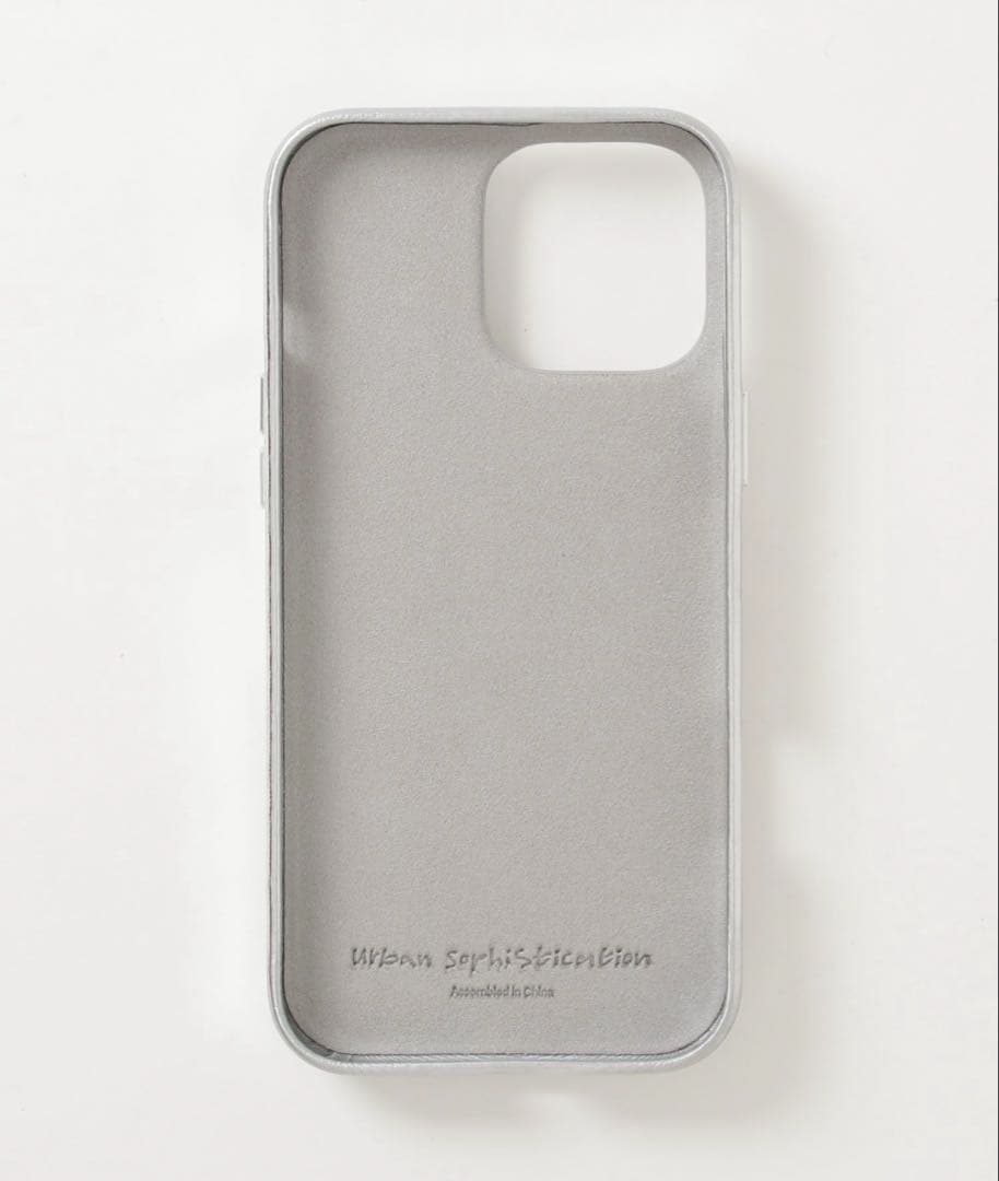 urban sophistication スマホケース iPhone16シルバー