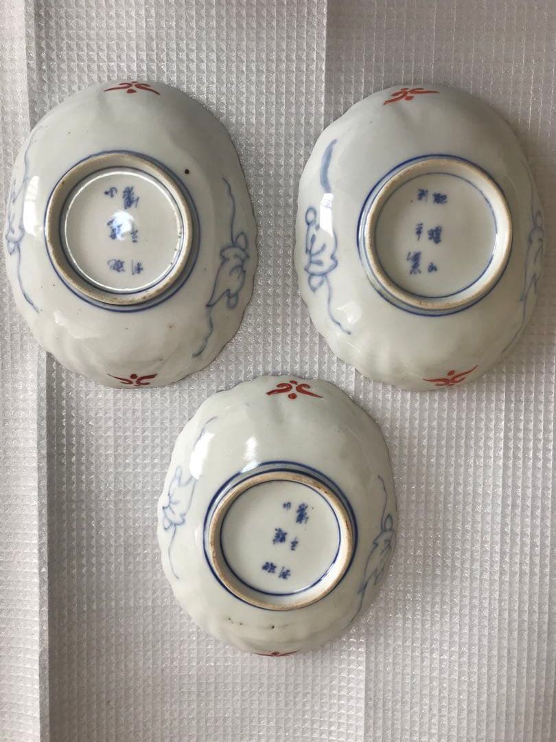 希少　肥蝶山　利平　古伊万里　有田焼　骨董皿　色絵 皿　年代物