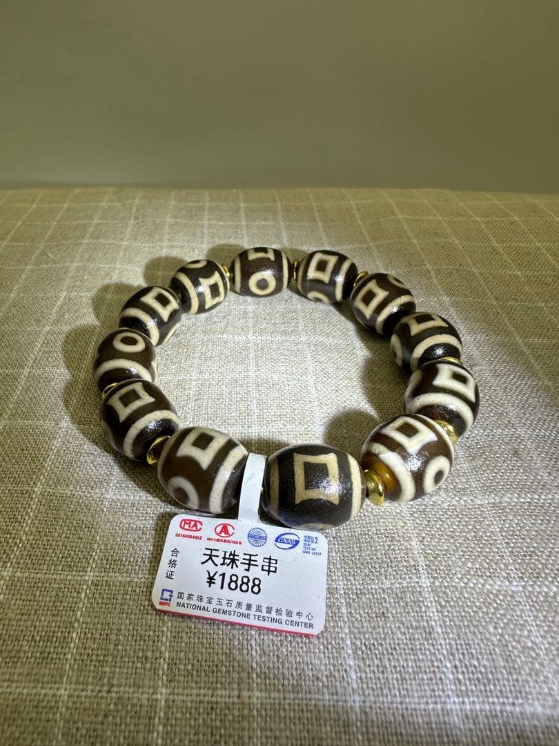 ☆ 超激レア☆ 天然 蔵伝 チベット 多宝天珠 古美術品 收藏品 古い油氧化天珠