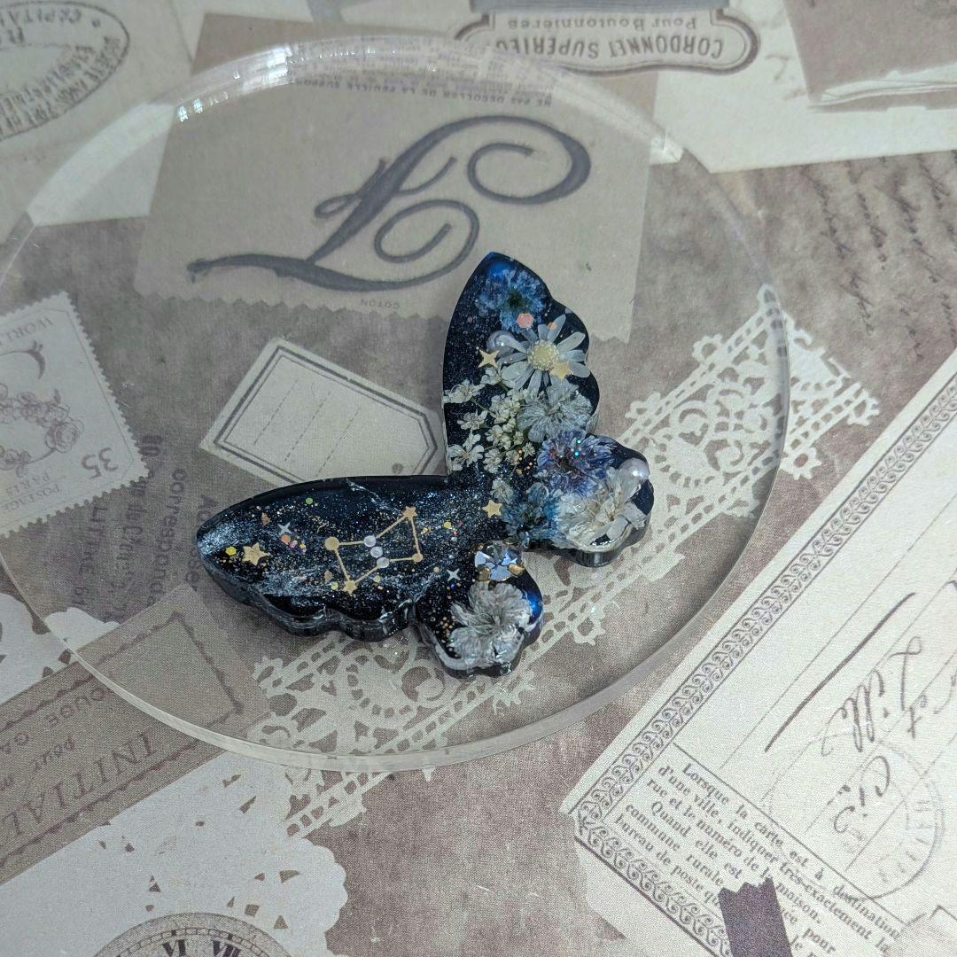 ＃515 星空✴天の川✴オリオン座✴レジンヘアゴムキーホルダーブローチ