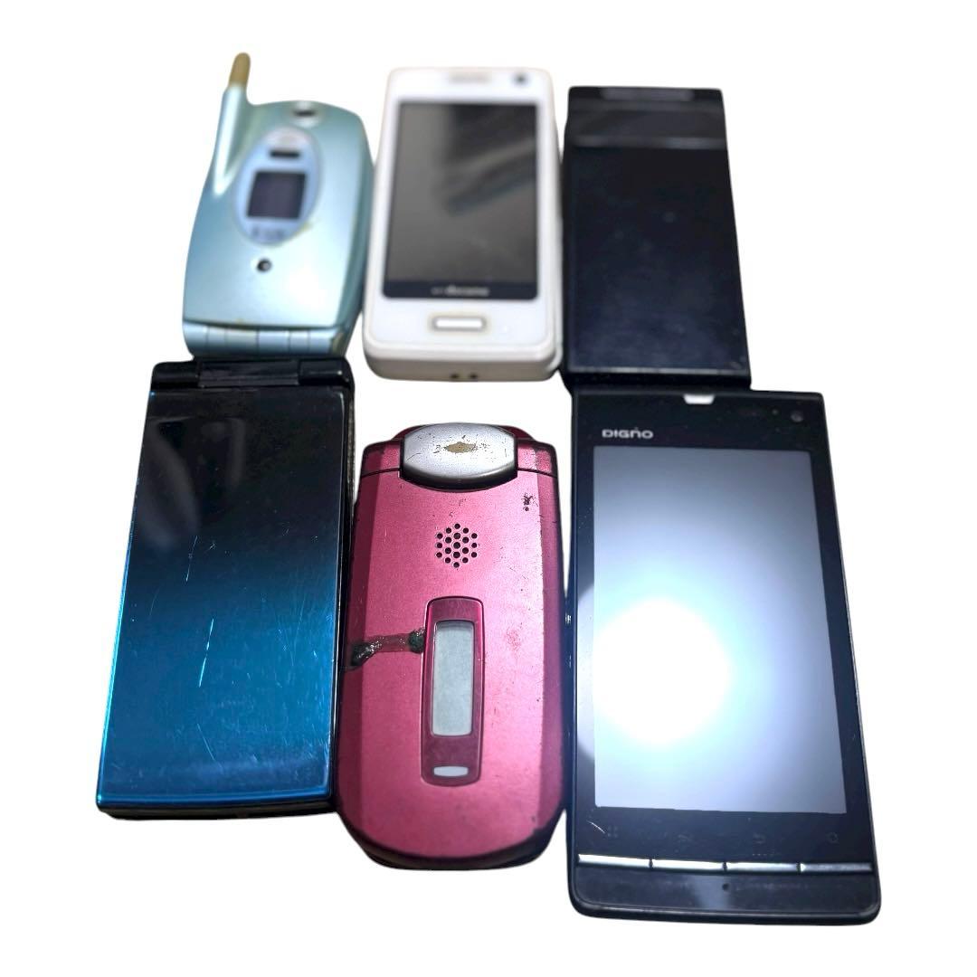 ガラケー PHS ジャンク品 まとめ売り 計16台 携帯電話 部品取り