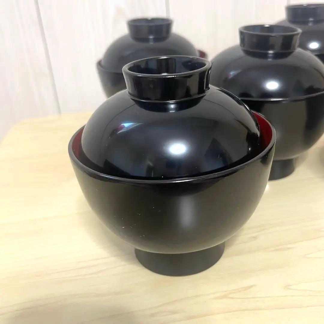 【本場秋田よりお届けします】伝統工芸品 川連漆器 椀5客 日本製 漆