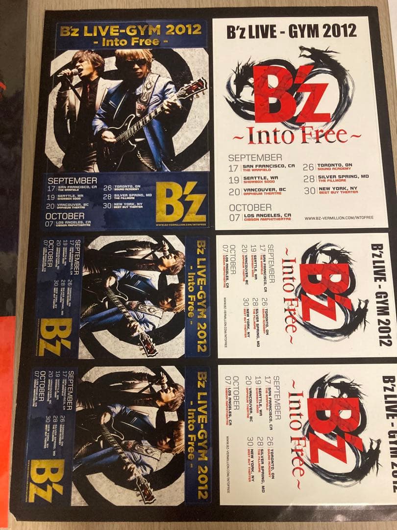 ④B'z 限定 特典 FYOP 会場限定 ステッカー FYOD FYOP+