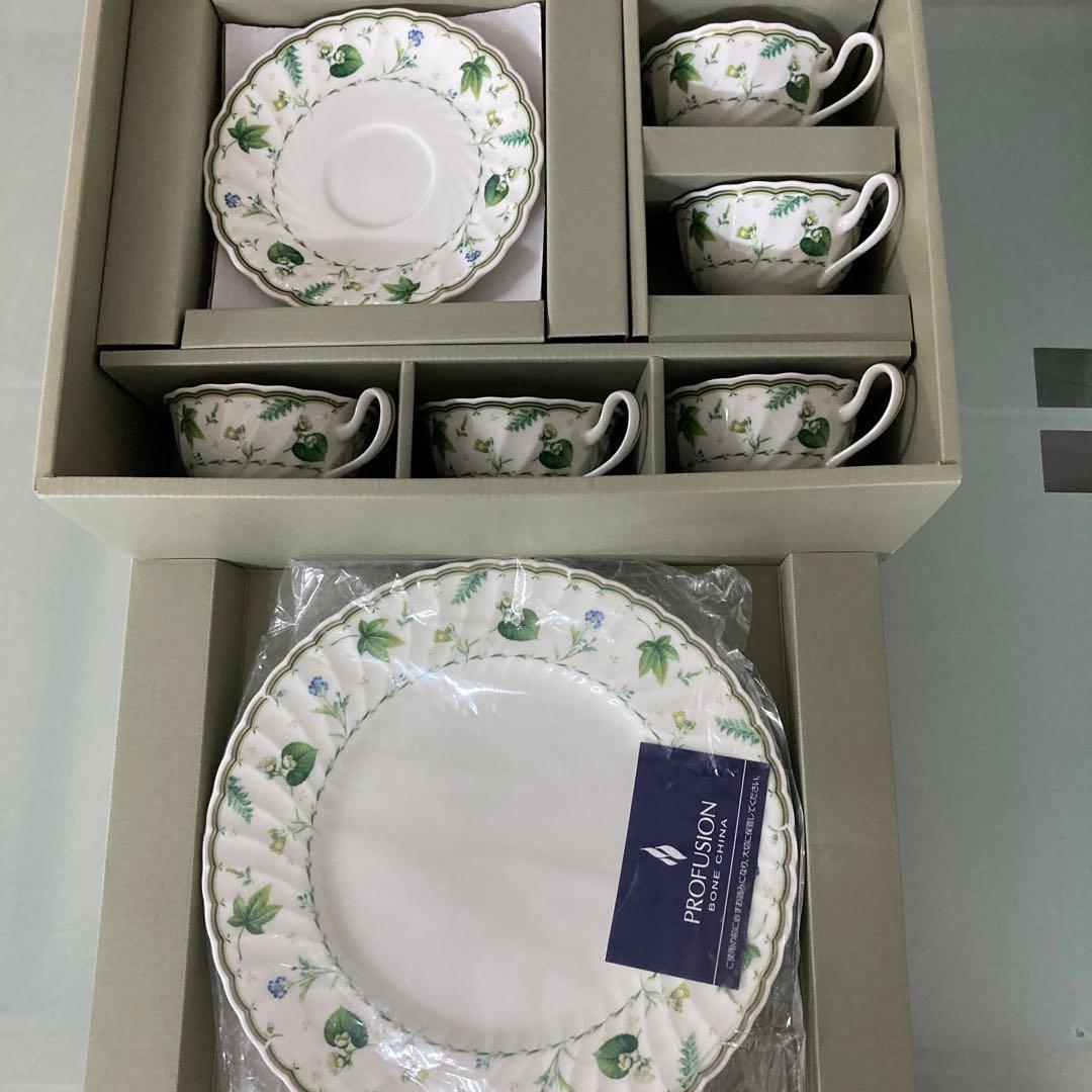 ナルミ食器セット 植物柄 PROFUSION
