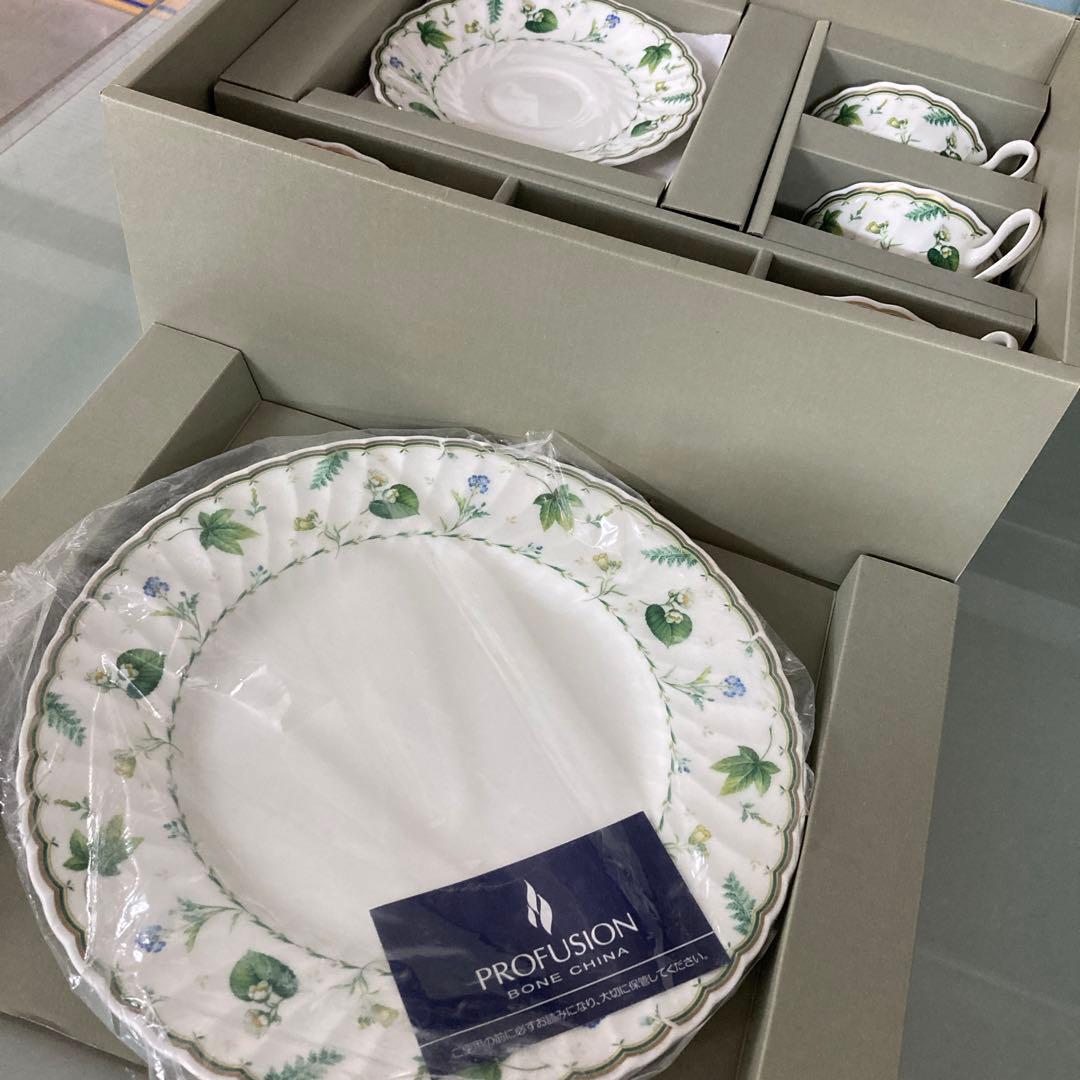 ナルミ食器セット 植物柄 PROFUSION