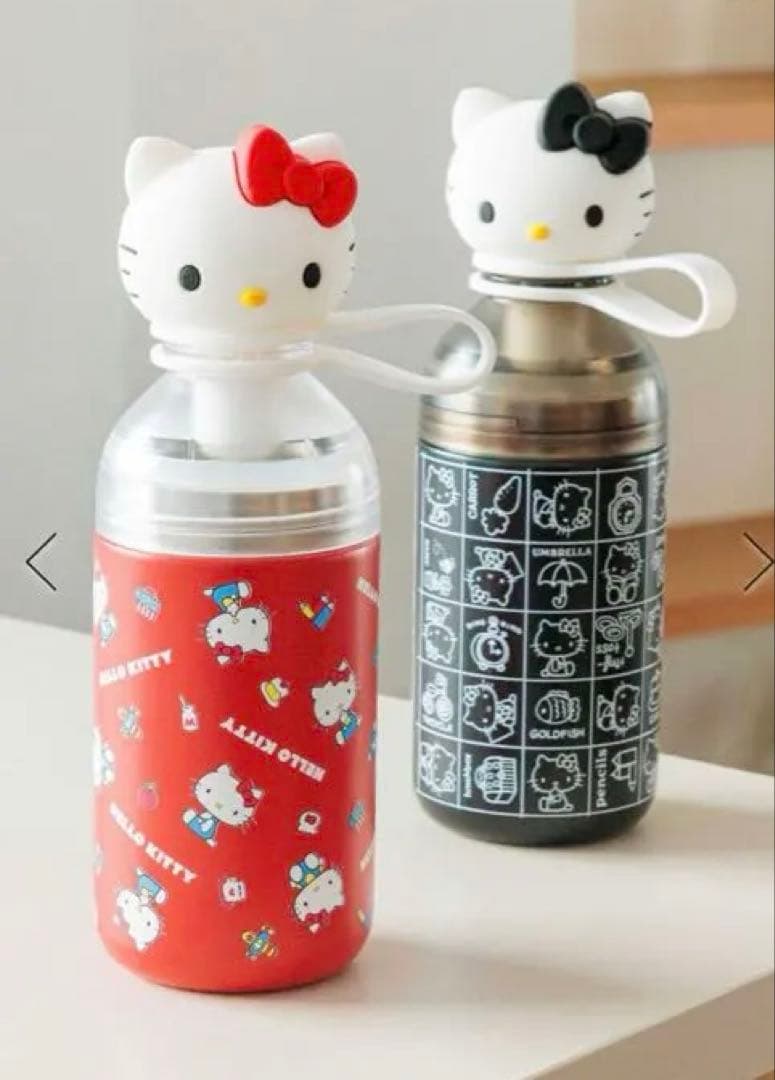 ローリーズファーム　キティ ブラック水筒