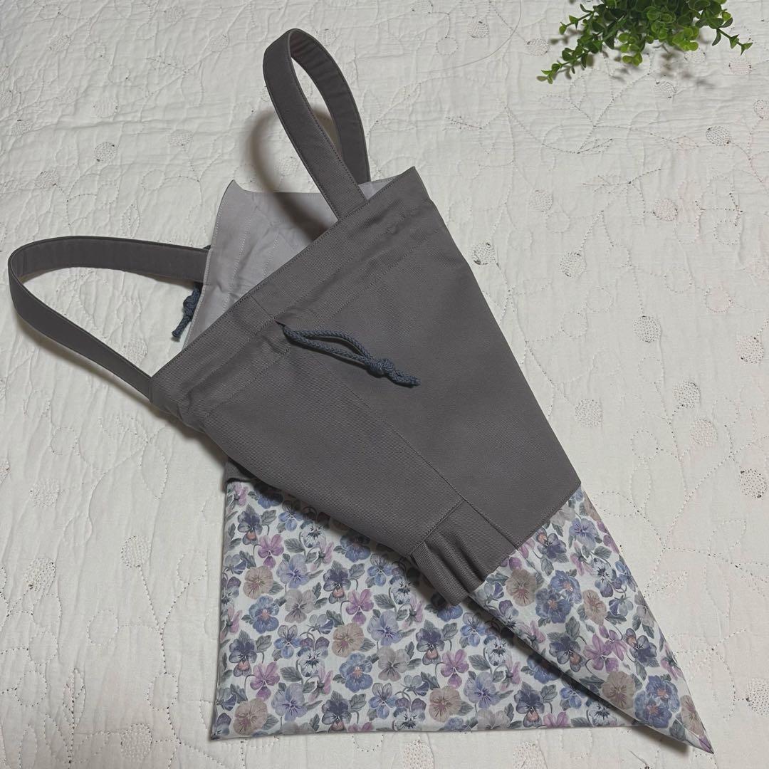 リバティ　手提げ袋　お着替え袋　上履き入れ　3点　シンクオブミー　入園入学セット