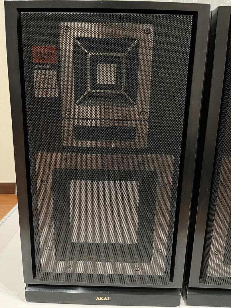 美品 AKAI スピーカー SW-M515ブラック 2台