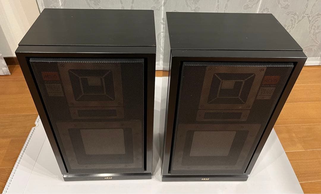 美品 AKAI スピーカー SW-M515ブラック 2台