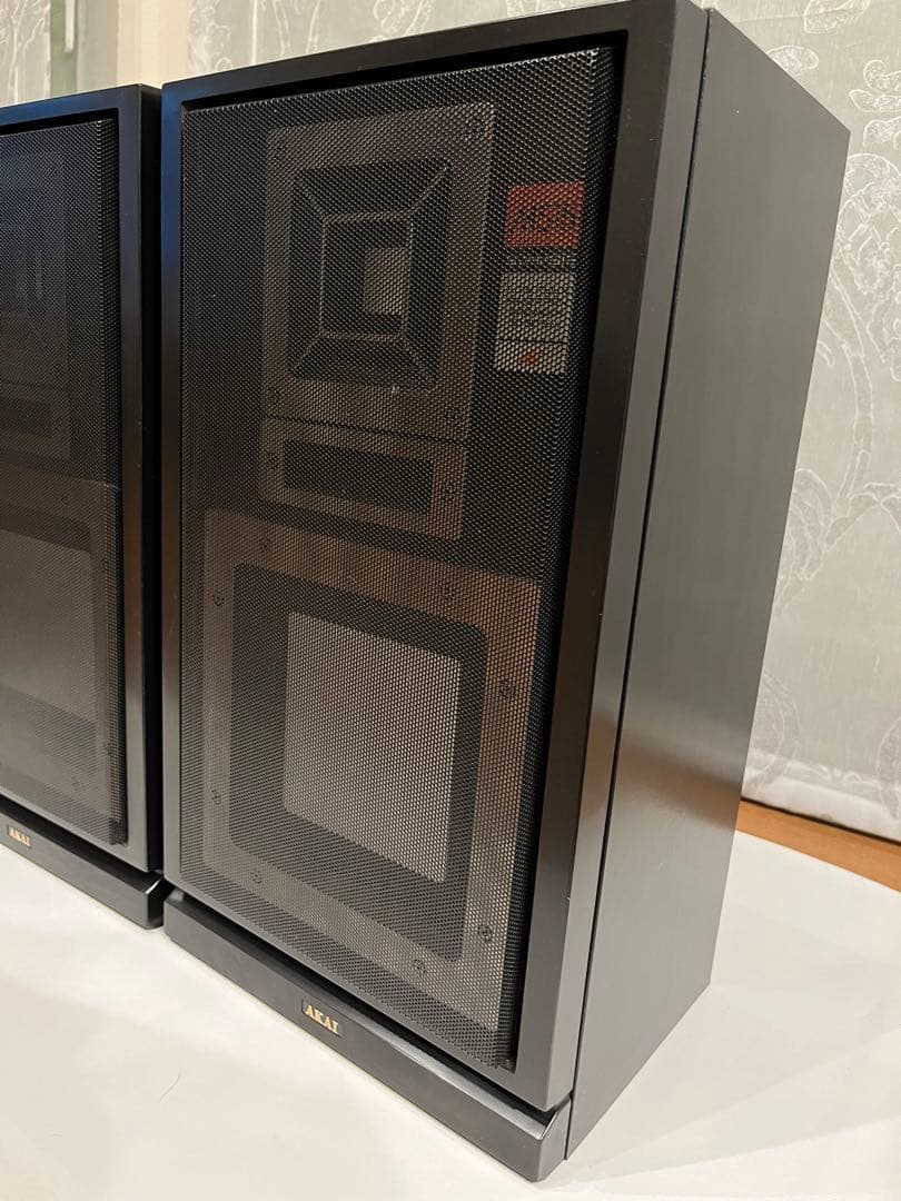 美品 AKAI スピーカー SW-M515ブラック 2台