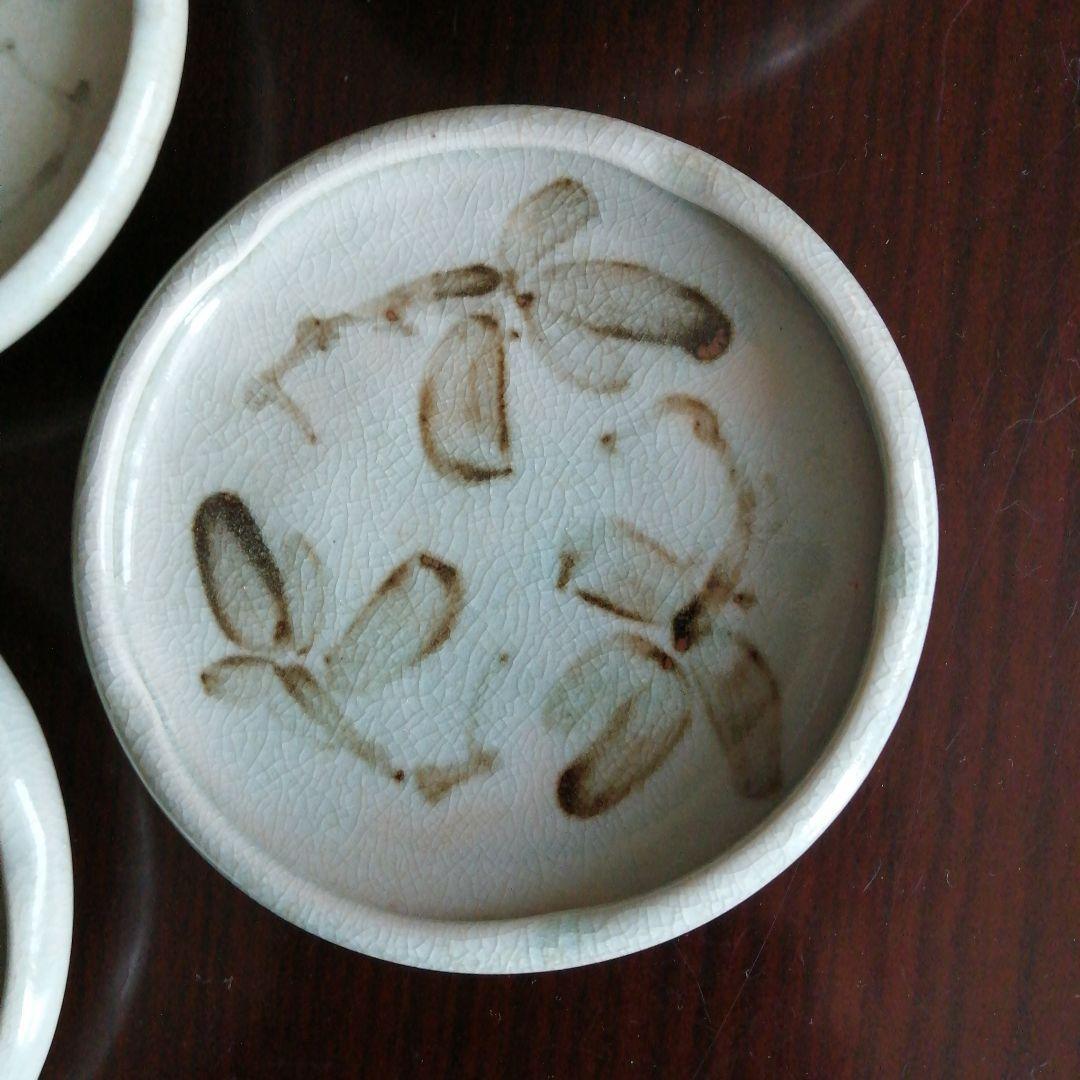 京焼　鉄絵小皿　10枚　11.8cm　大正～昭和中期