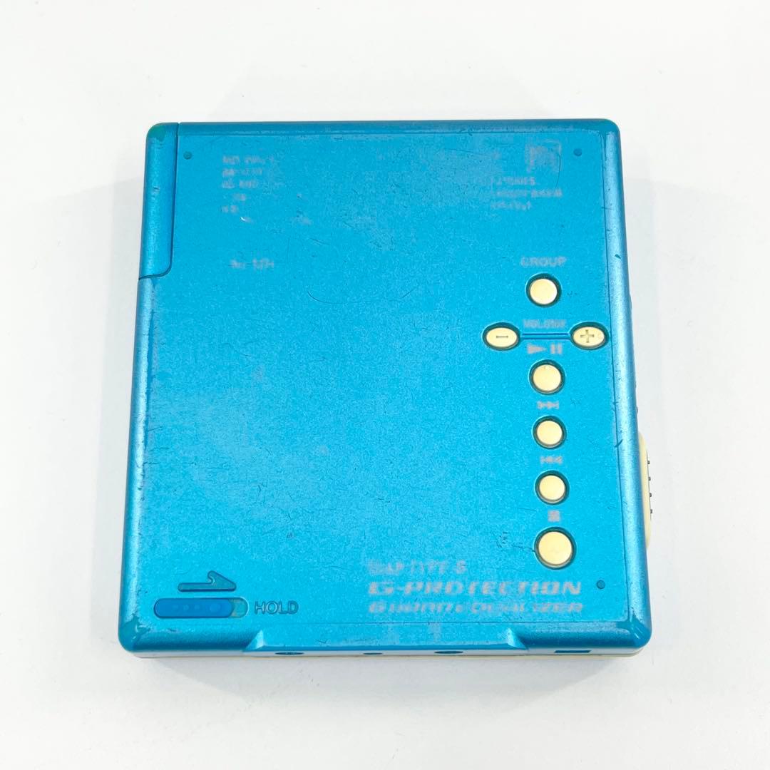 完動品 SONY MZ-E510 MDウォークマン ブルー リモコン付き