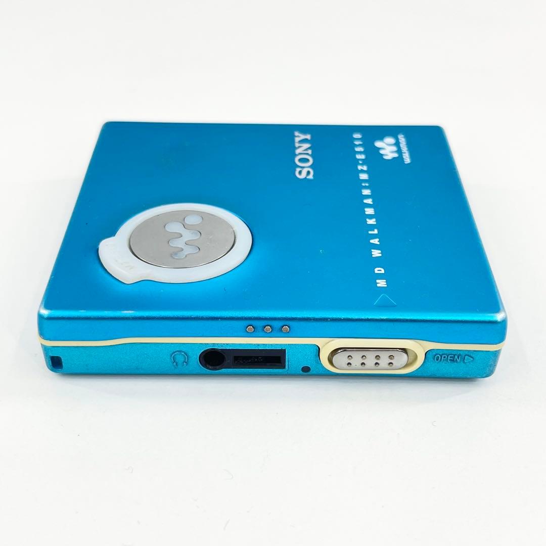 完動品 SONY MZ-E510 MDウォークマン ブルー リモコン付き