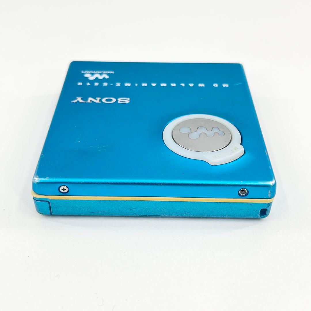 完動品 SONY MZ-E510 MDウォークマン ブルー リモコン付き