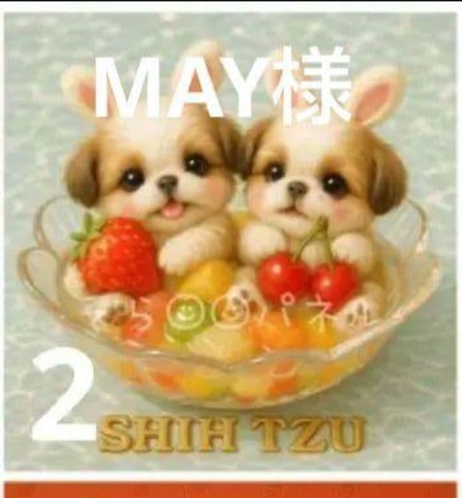 MAY ハンカチ シーズーちゃん柄