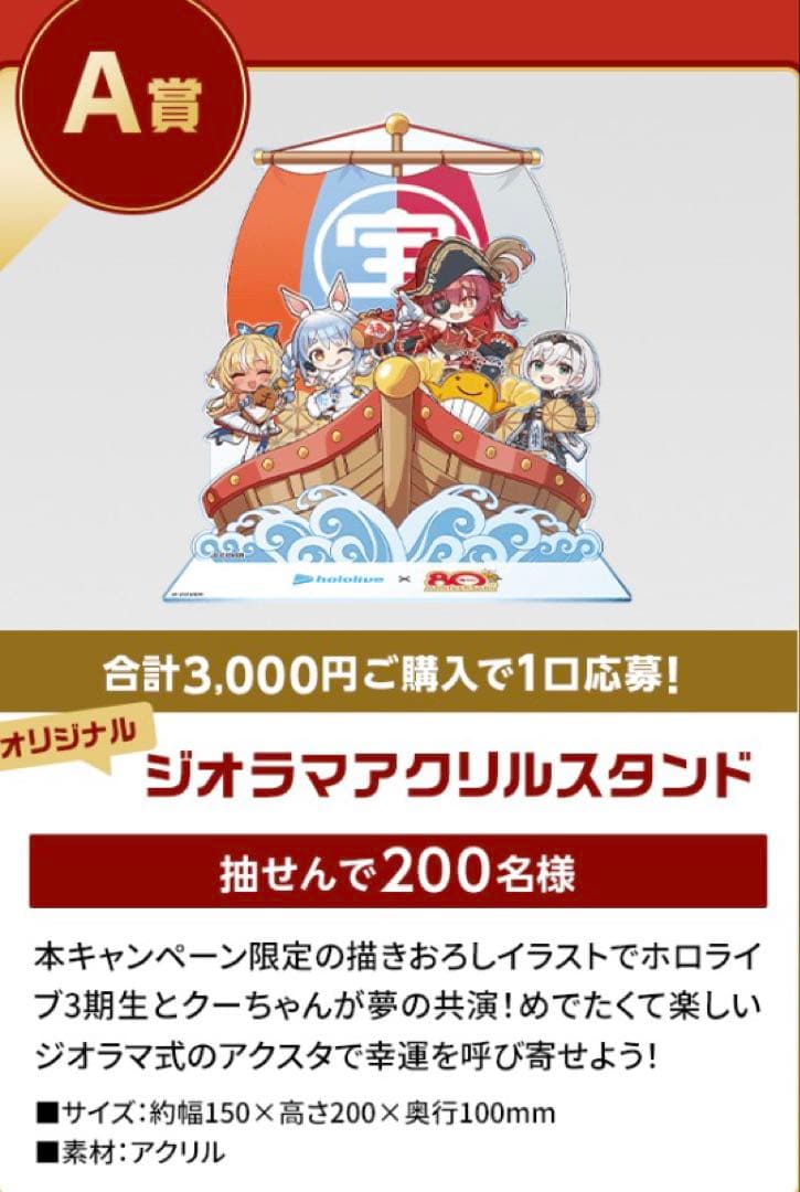ホロライブ ジオラマアクリルスタンド　非売品　200個限定