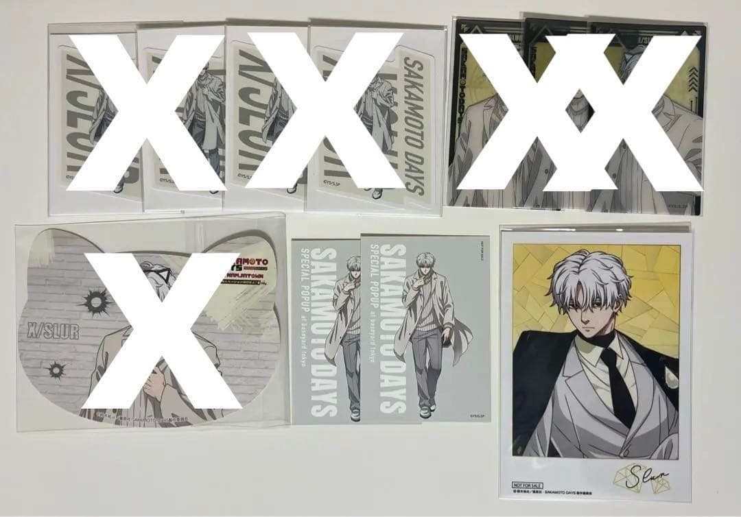 サカモトデイズ スラー 有月憬 缶バッジ ステッカー 特典