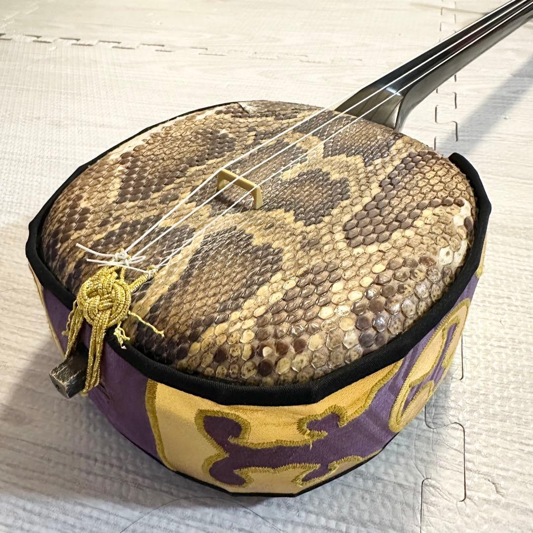 瑞泉 三線 本蛇皮張り 泡盛モデル 沖縄三線 専用箱付 美品