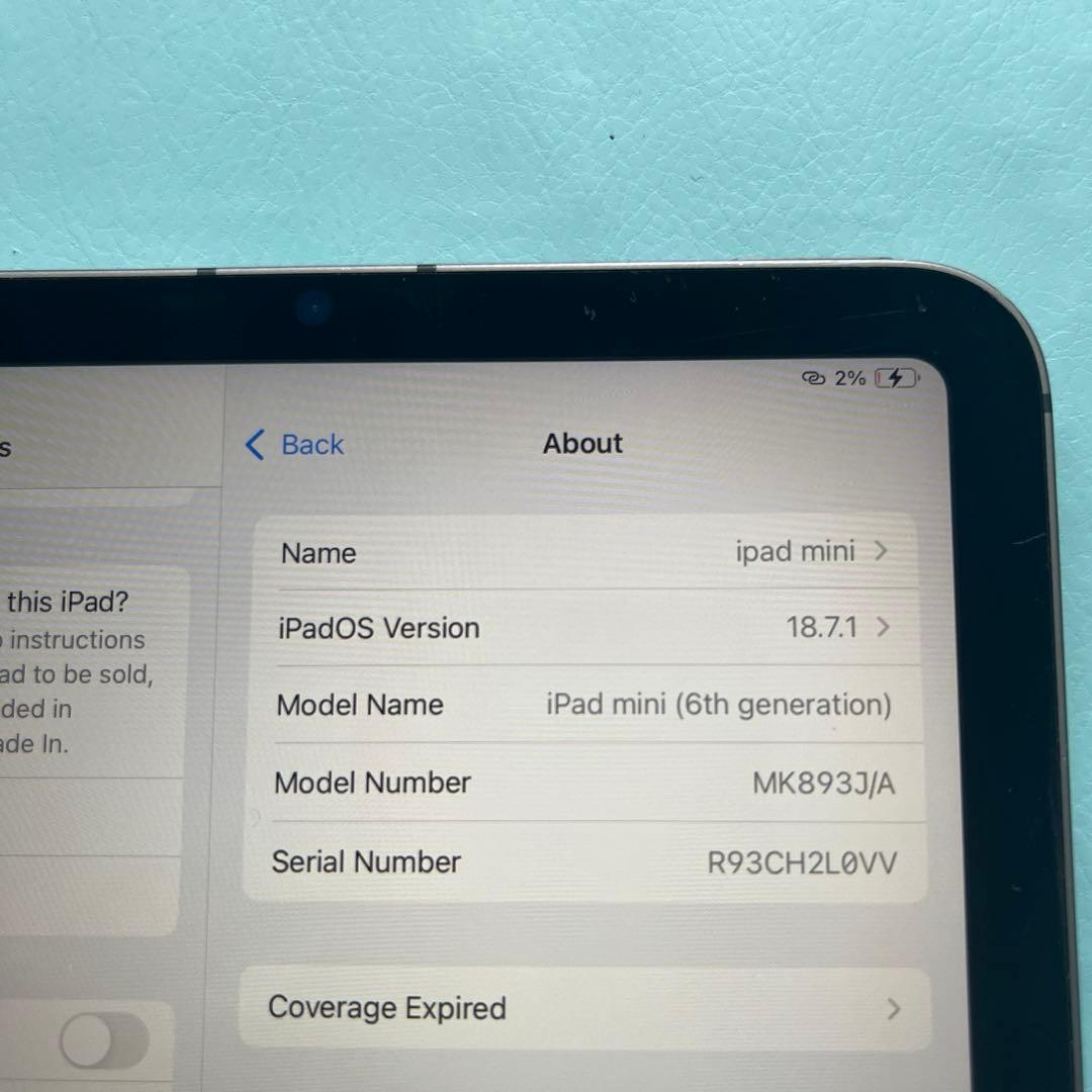 Ipad mini 6 cellular セルラー64GB ケース、ペンシル付き