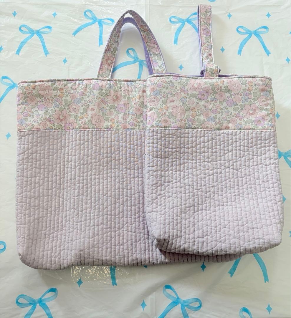 ベッツィ×ヌビ　レッスンバッグ　上履き入れ　体操服袋　ハンドメイド