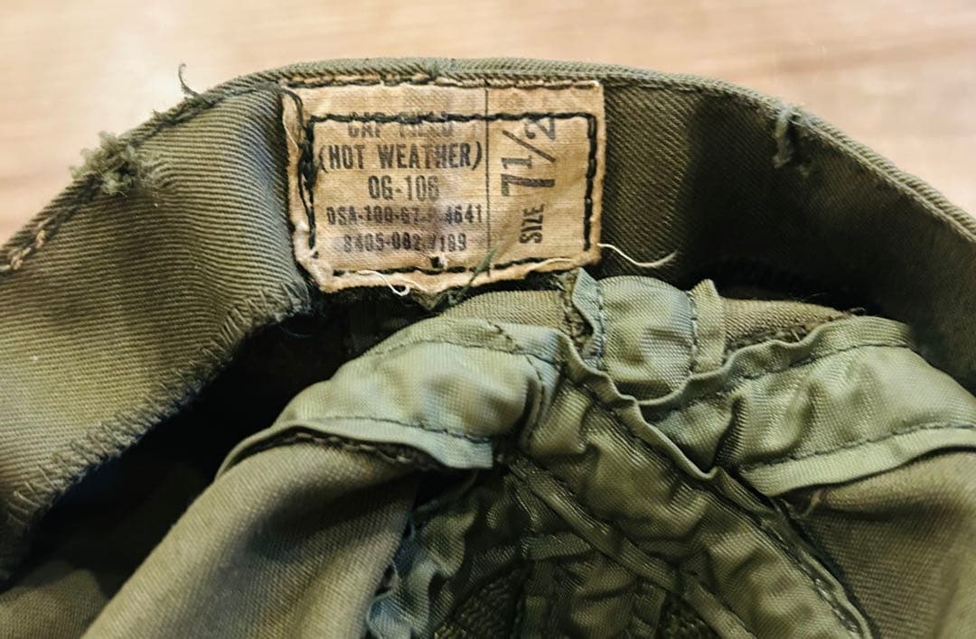 キャップ 帽子 60s US A.R.M.Y 軍物 アメリカ 軍 カーキ