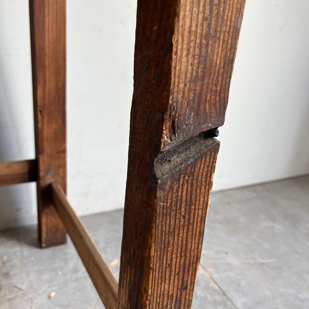 アンティーク 平机 テーブル 展示台 無垢材 レトロ z650