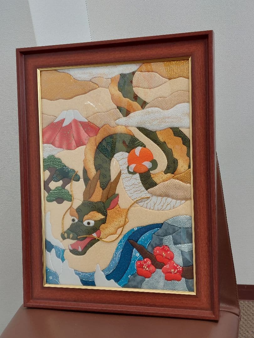 きめこみ 昇り龍 吉祥瑞雲龍