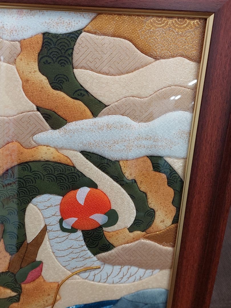きめこみ 昇り龍 吉祥瑞雲龍