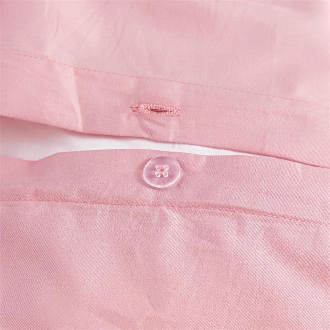 布団４点セットカバーシーツ枕カバーシングル綿100%精美刺繍可愛いピンク色