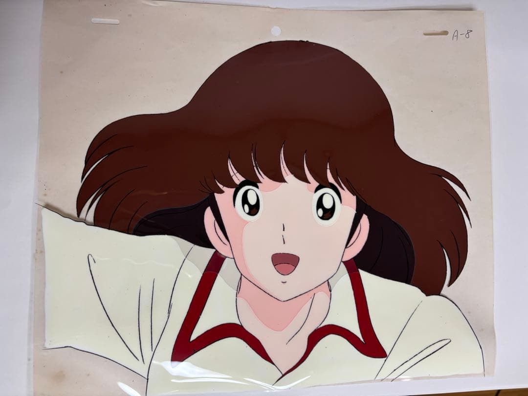 【当時物】タッチ 朝倉南 セル画／顔アップ／背景なし／アニメ制作資料