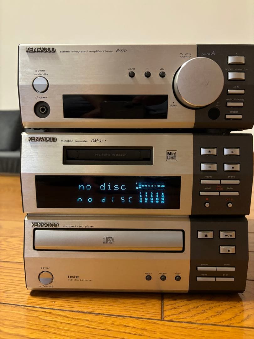 KENWOOD ミニコンポ R-SA7 DW-SA5 本体＋スピーカーセット