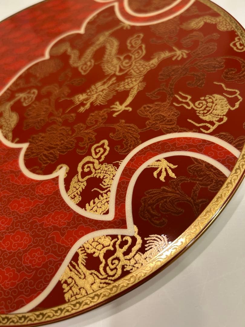 NIKKO NOVEL DORAGON ２７㎝フラットプレート　未使用　龍