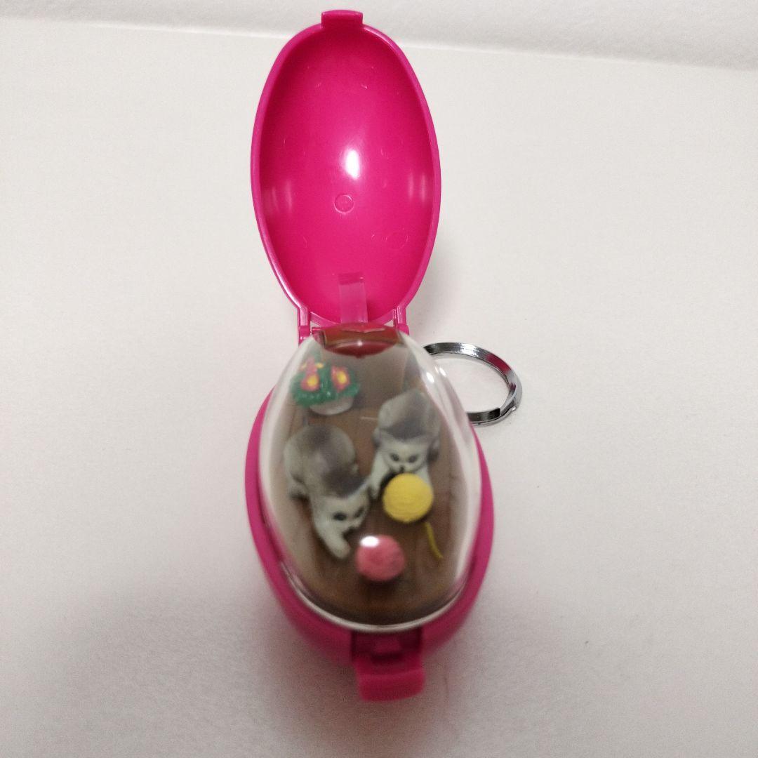 ねこ　キーホルダー　ゼンマイ　レトロ　ポケットクリッター　タカラ