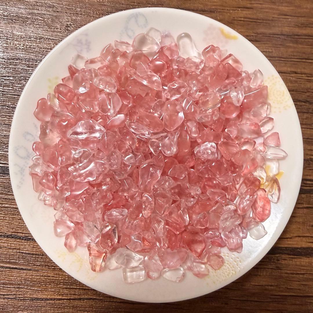 チェリークォーツさざれ小粒100g ⚠️欠品　再入荷予定あり